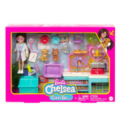 Barbie Chelsea kitty figures spark gentle examination roleplay