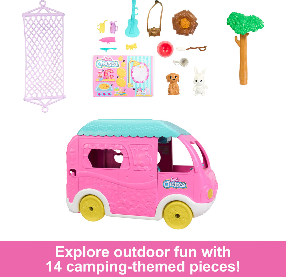 Barbie Chelsea with puppy and bunny for outdoor adventures