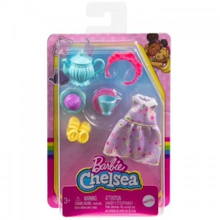 Barbie Chelsea themed accessory tray helps kids organize tiny treasures during tea parties.
