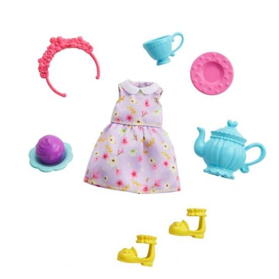 Barbie Chelsea tea pot sets the scene for elegant role-play and stories.