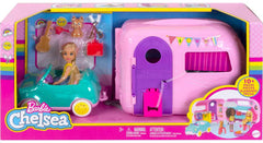Barbie Club Chelsea trunk storage keeps essentials neatly organized on the go.