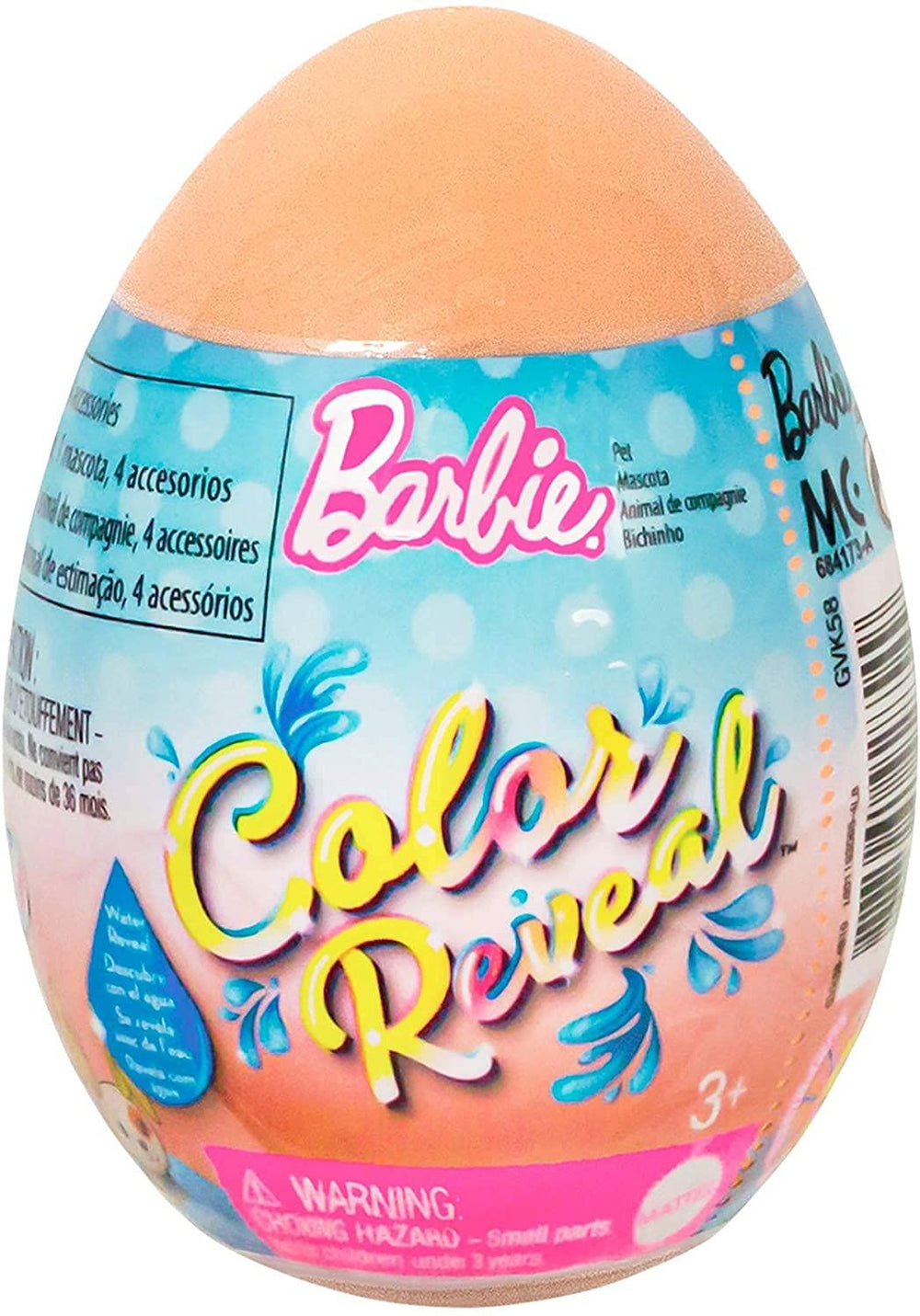 Barbie Color Reveal Easter Egg package with surprises for imaginative play