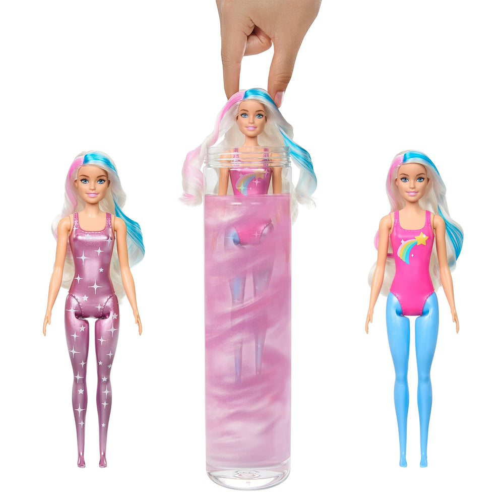 Barbie Color Reveal galactic headpiece completes a cosmic look.