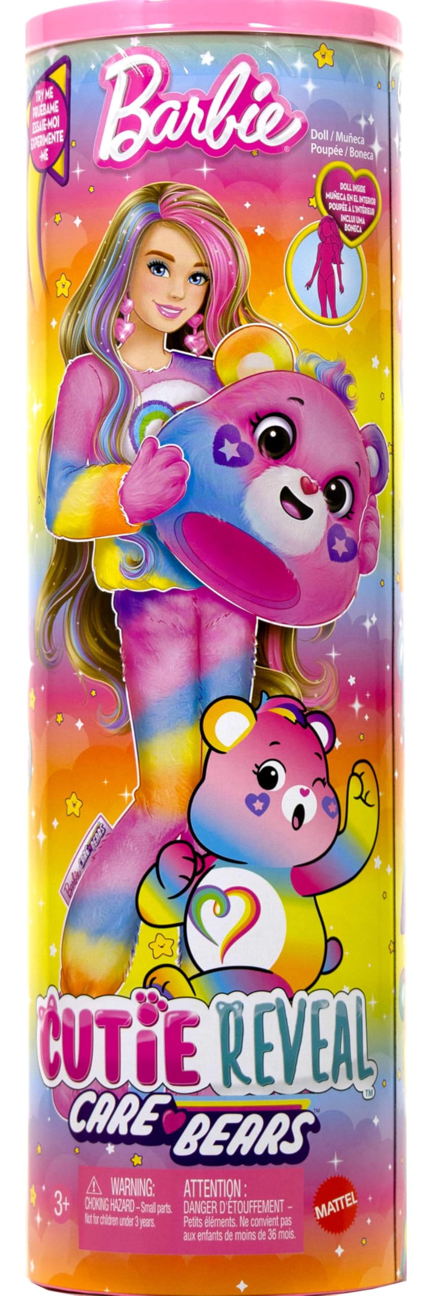 Barbie Cutie Reveal Care Bears color-change face with water for extra surprises