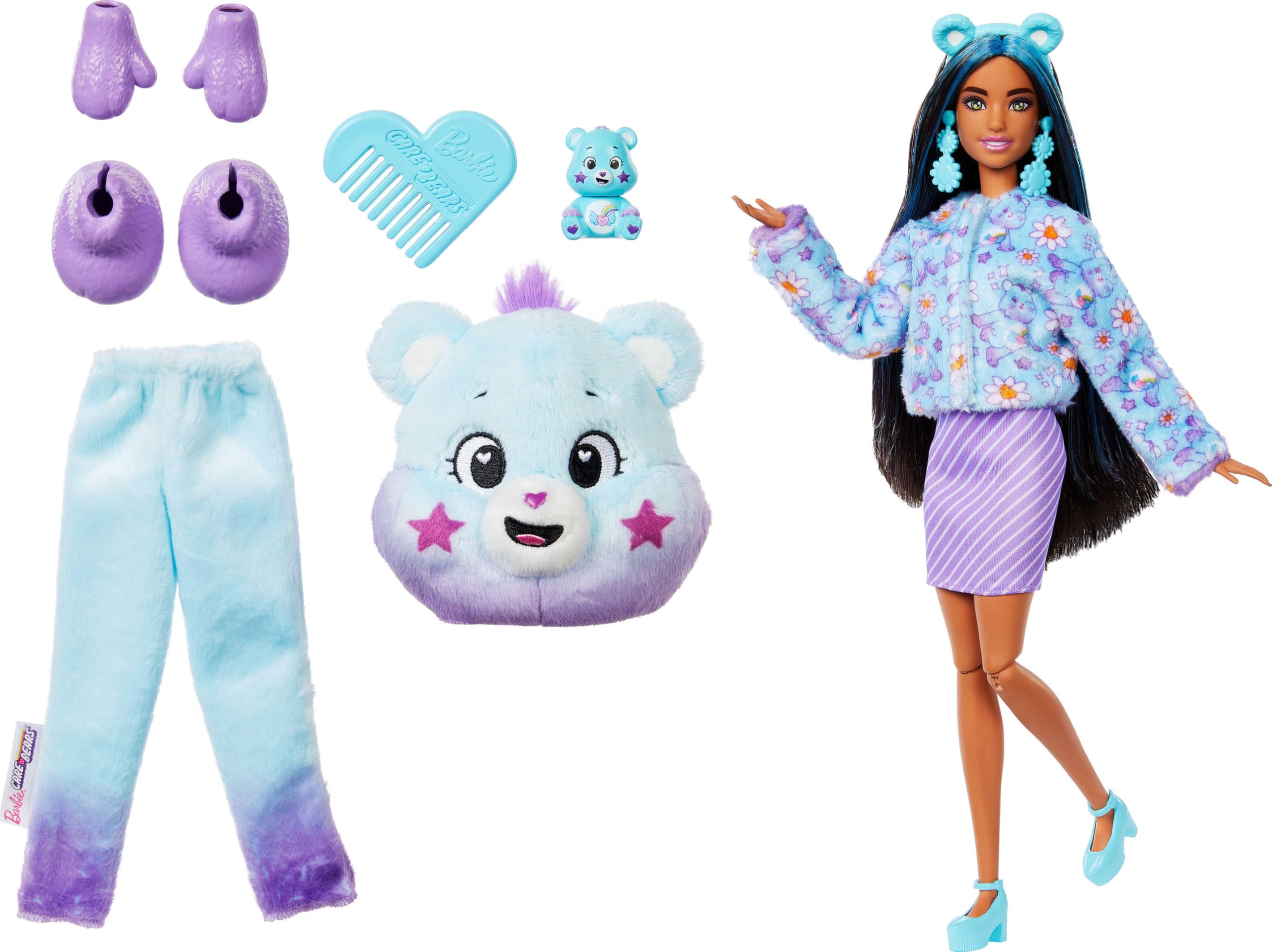Barbie Cutie Reveal color-change feature activated by water for evolving looks