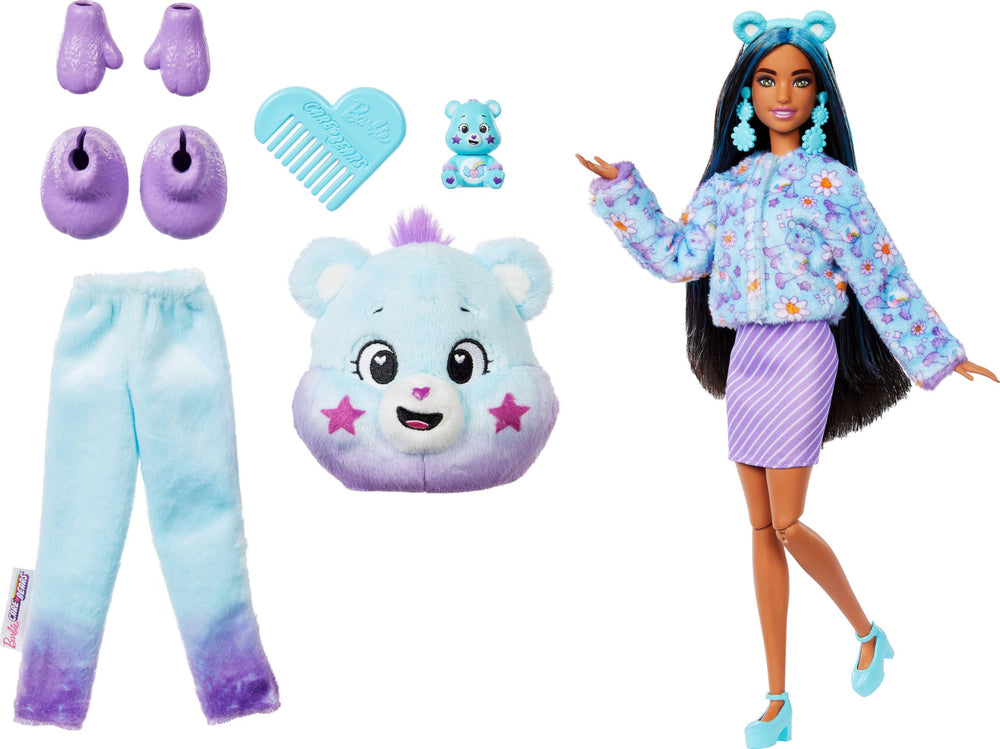 Barbie Cutie Reveal color-change feature activated by water for evolving looks