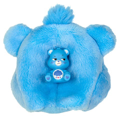 Reversible plush top becomes soft fleece jacket with micro mini bear bed feature