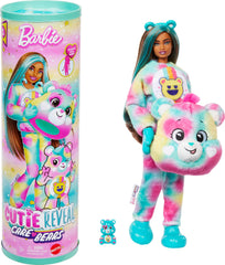 Barbie Cutie Reveal Care Bears Good Vibes Bear costume, perfect for pretend play.