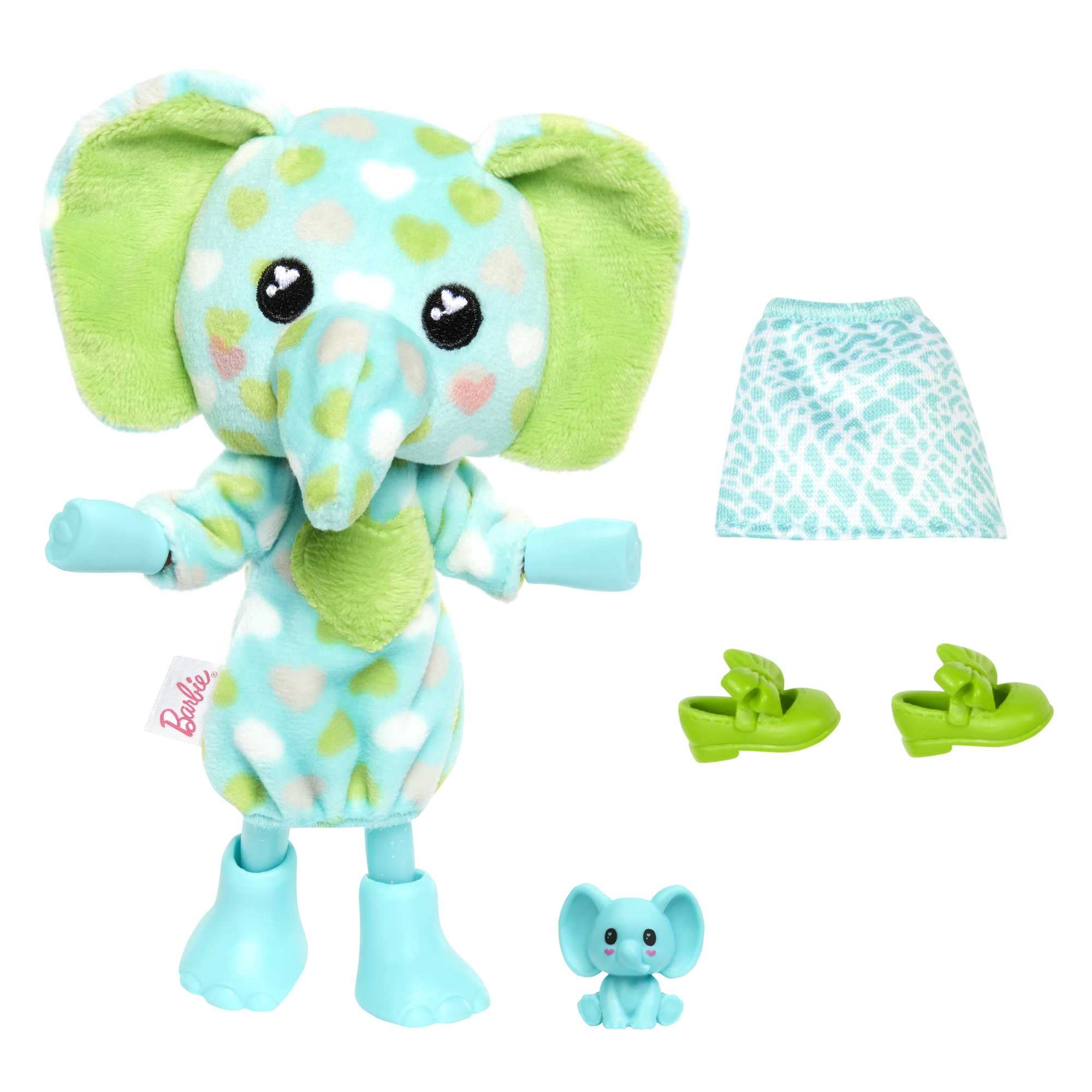 Barbie Cutie Reveal Chelsea baby monkey in plush suit for imaginative play