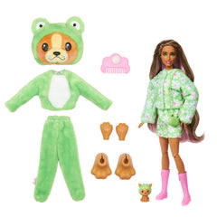 Barbie Cutie Reveal color-change feature with icy and warm water for playability.
