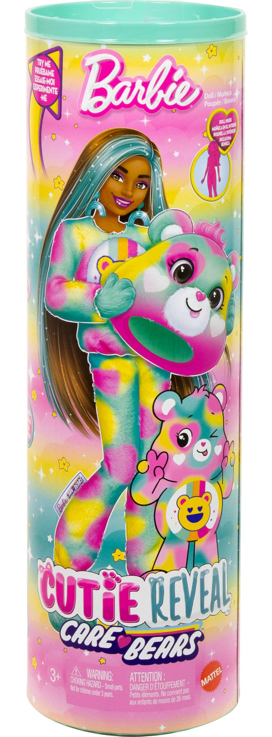 Barbie Cutie Reveal Good Vibes Bear offers versatile wear and storytelling play.