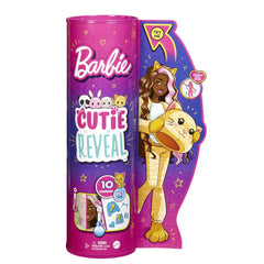 Barbie Cutie Reveal mini pet eyes open and close for interactivity