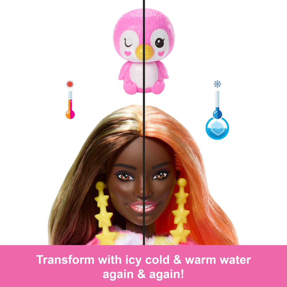 Barbie Cutie Reveal fleece jacket adds soft warmth to dress up play.