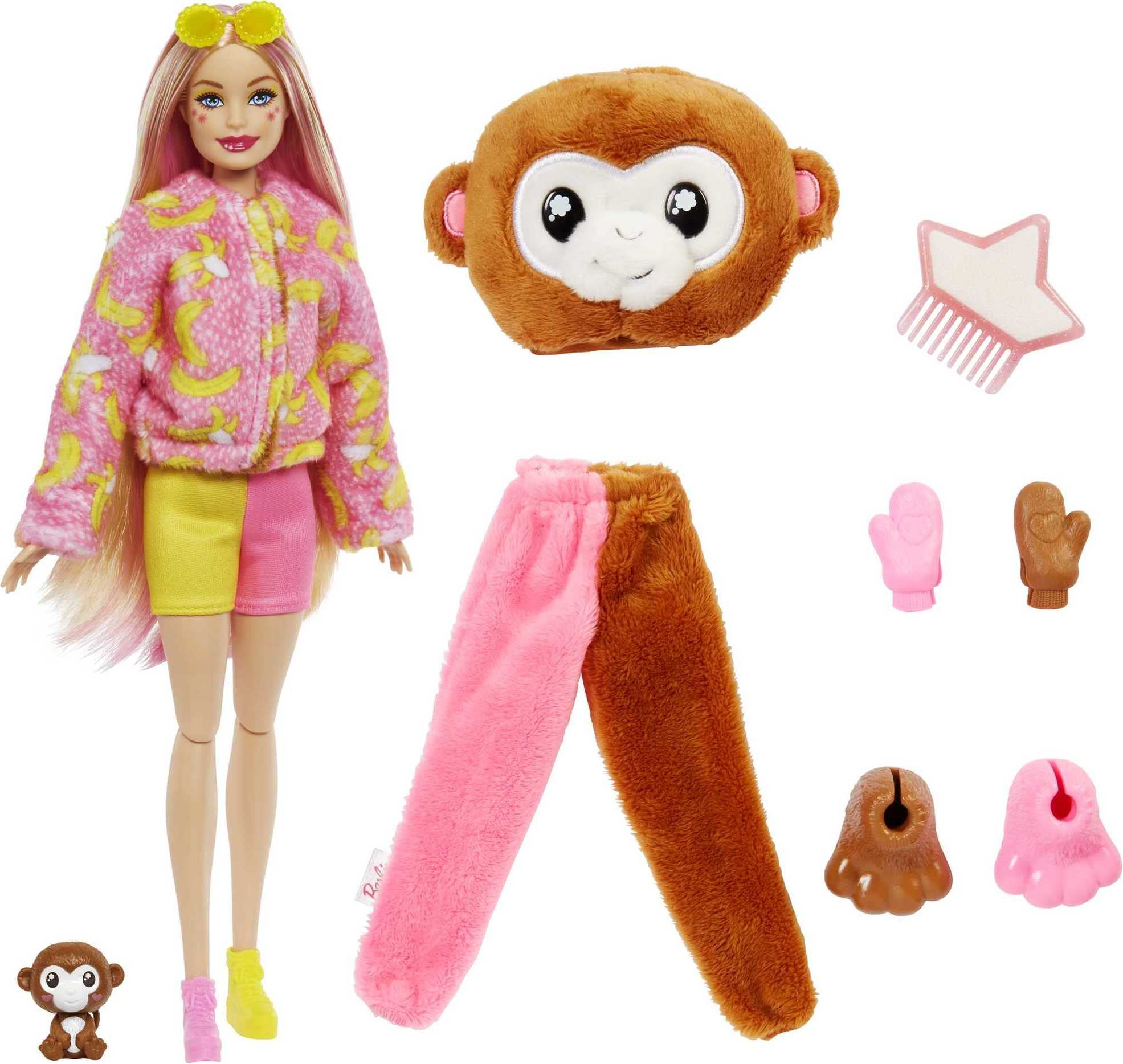 Barbie Cutie Reveal Jungle color-change reveals mood with water-based magic