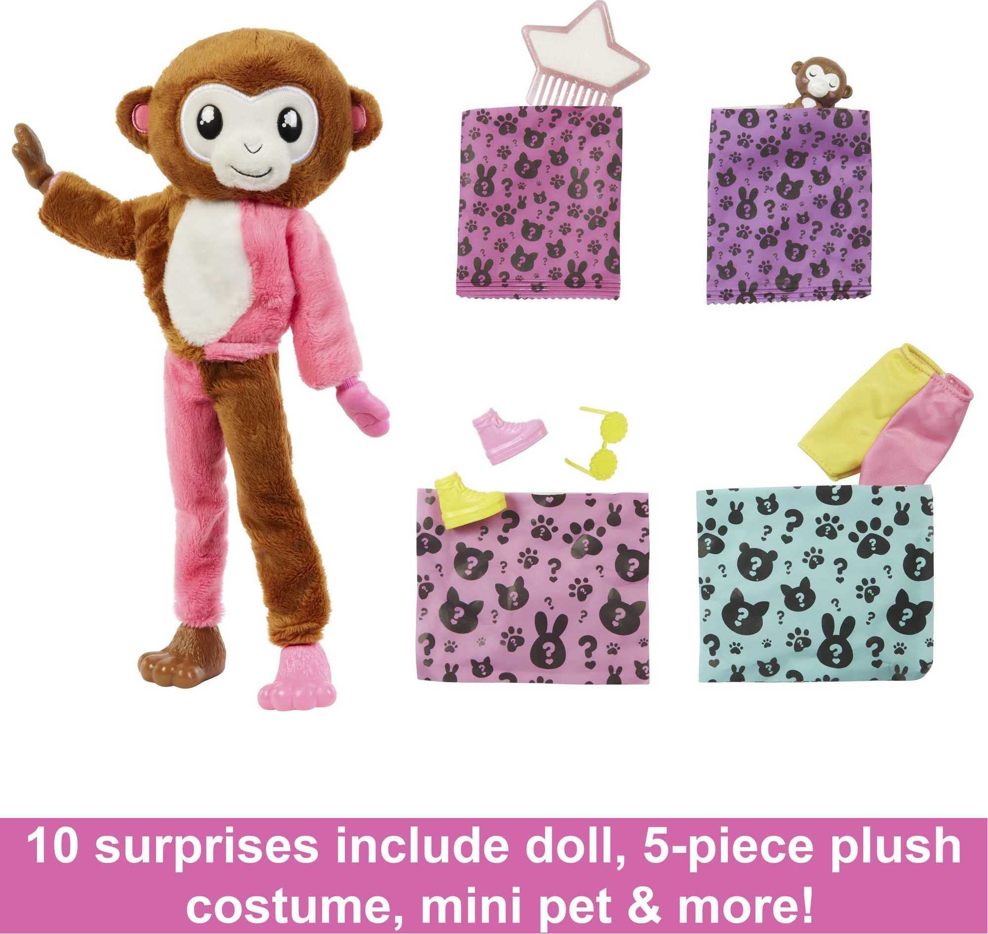 Barbie Cutie Reveal Jungle reversible fleece jacket boosts cozy styling options