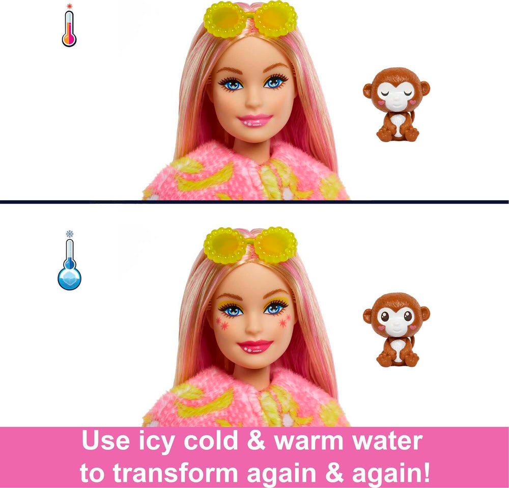 Barbie Cutie Reveal Jungle twinkle-shine face adds charm and collectability