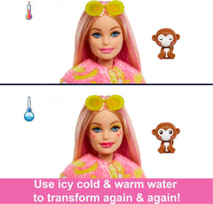 Barbie Cutie Reveal Jungle twinkle-shine face adds charm and collectability