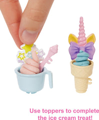 Barbie decorative toppers to customize sweet treats during play.