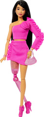 Barbie Deluxe Style Doll #2 in Barbiecore outfit ready for imaginative fashion play