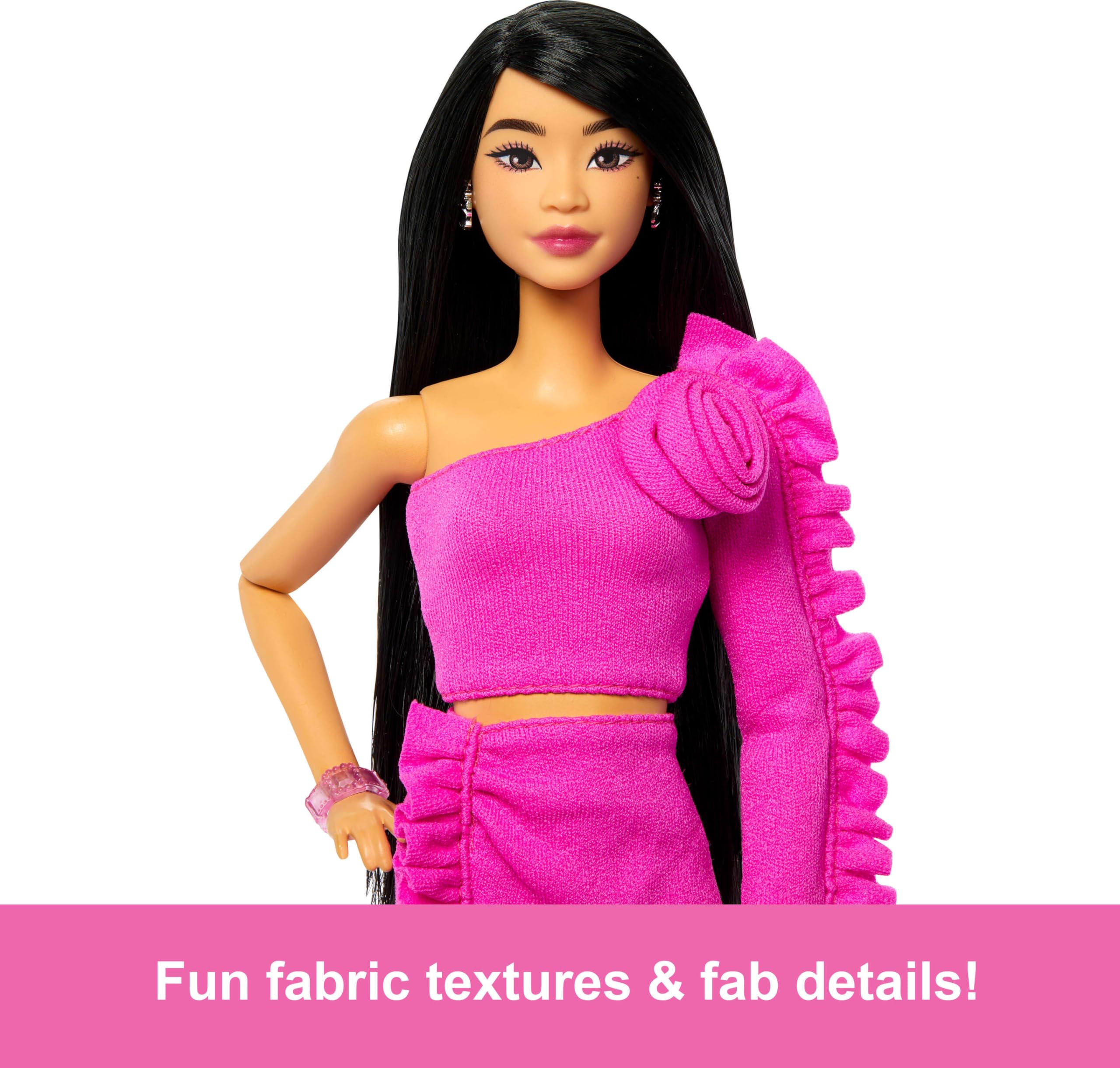 Barbie Deluxe Style Doll #2 rosette detail adds chic accent