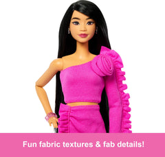 Barbie Deluxe Style Doll #2 rosette detail adds chic accent