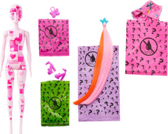 Barbie Color Reveal denim patchwork skirt helps create complete outfits.