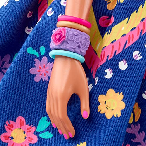 Barbie Día De Muertos certificate of authenticity, confirms collectible status.