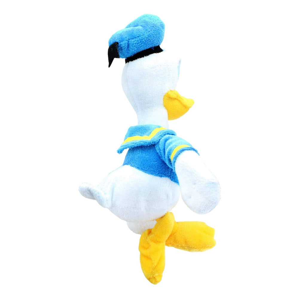 Barbie Disney Donald Duck 11-inch plush close-up eyes showcases friendly charm.
