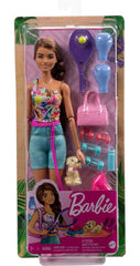 Barbie roller skates and tennis racquet invite outdoor and indoor adventures
