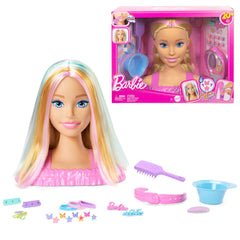 Barbie Styling Head with blonde hair for imaginative play and salon-inspired looks.