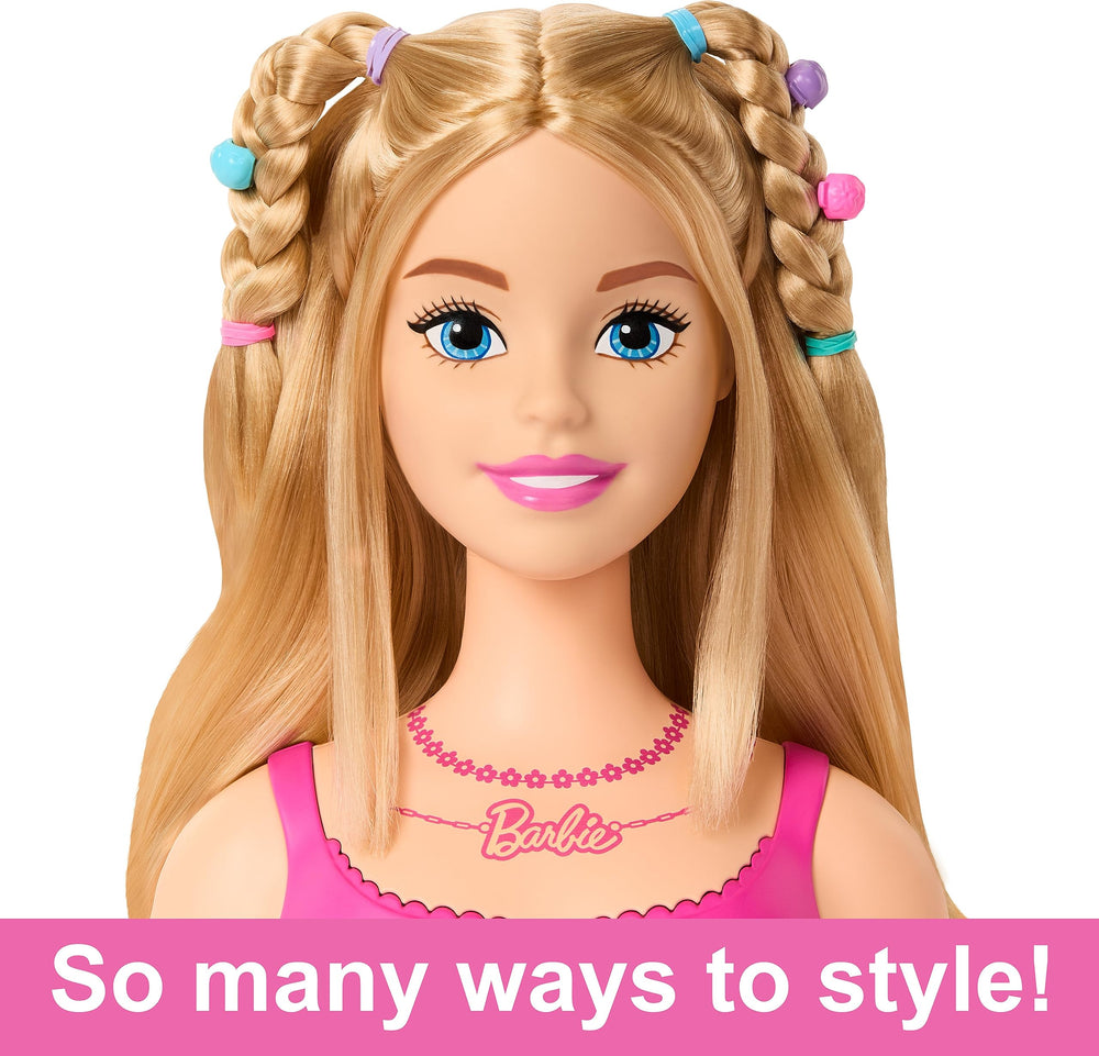 Barbie Styling Head flower barrettes for colorful accents