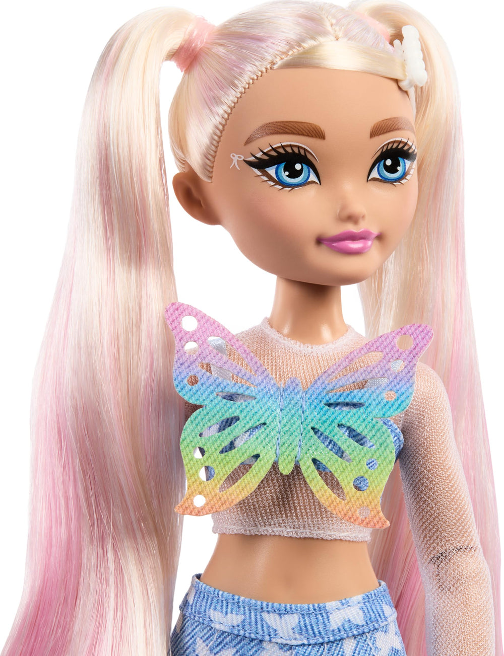 Barbie Malibu lip gloss and mirror compact for pretend makeup play