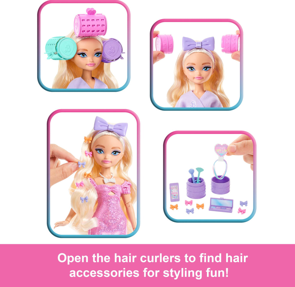 Barbie Dream Besties Malibu sparkly dress and heels for dress-up fun.