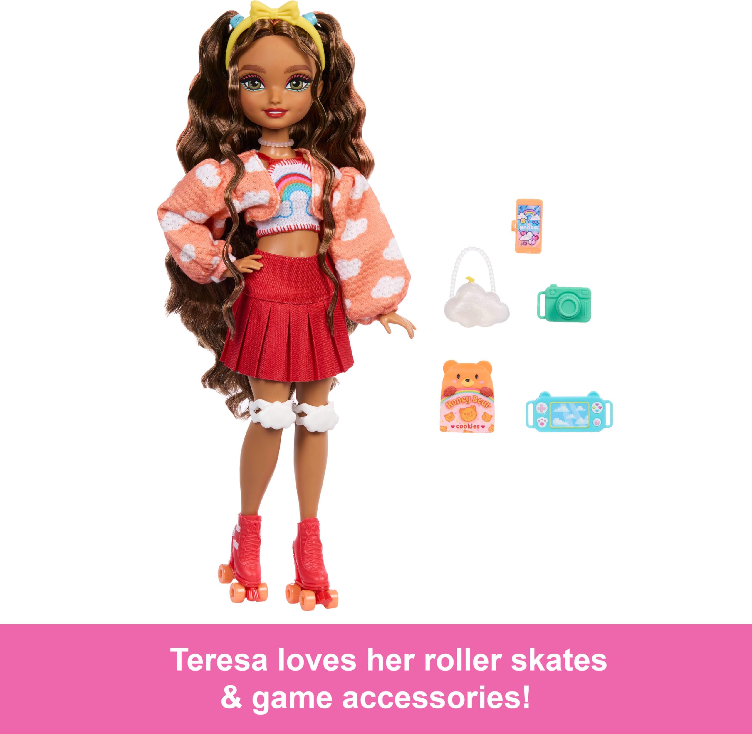 Barbie Dream Besties Teresa in cloud-inspired fashions for imaginative dress-up moments