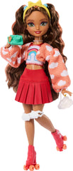 Barbie Dream Besties Teresa roller skates with cloud details for creative skating play