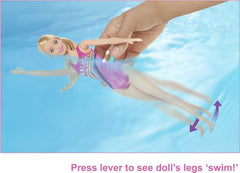 Barbie Dreamhouse Adventures puppy on the diving board adds flip-action play.