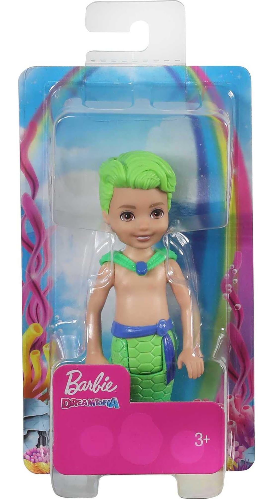 Barbie Dreamtopia Chelsea Merboy Doll can be posed at the waist for varied play.
