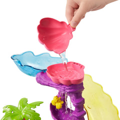 Barbie Dreamtopia Chelsea waterfall through clamshell adds magical surprise
