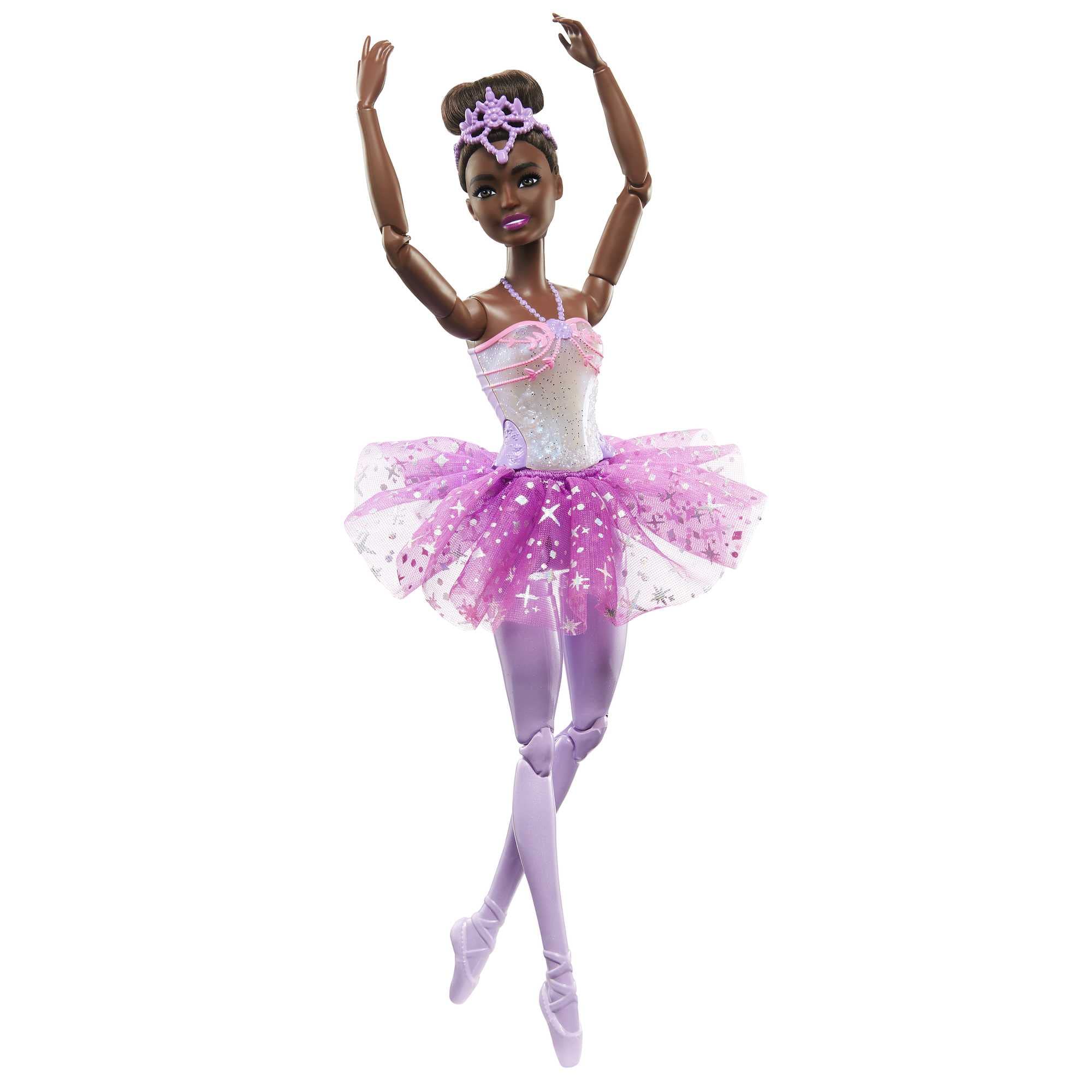 Barbie Dreamtopia twinkle lights ballerina doll dancing with magical glow for storytelling