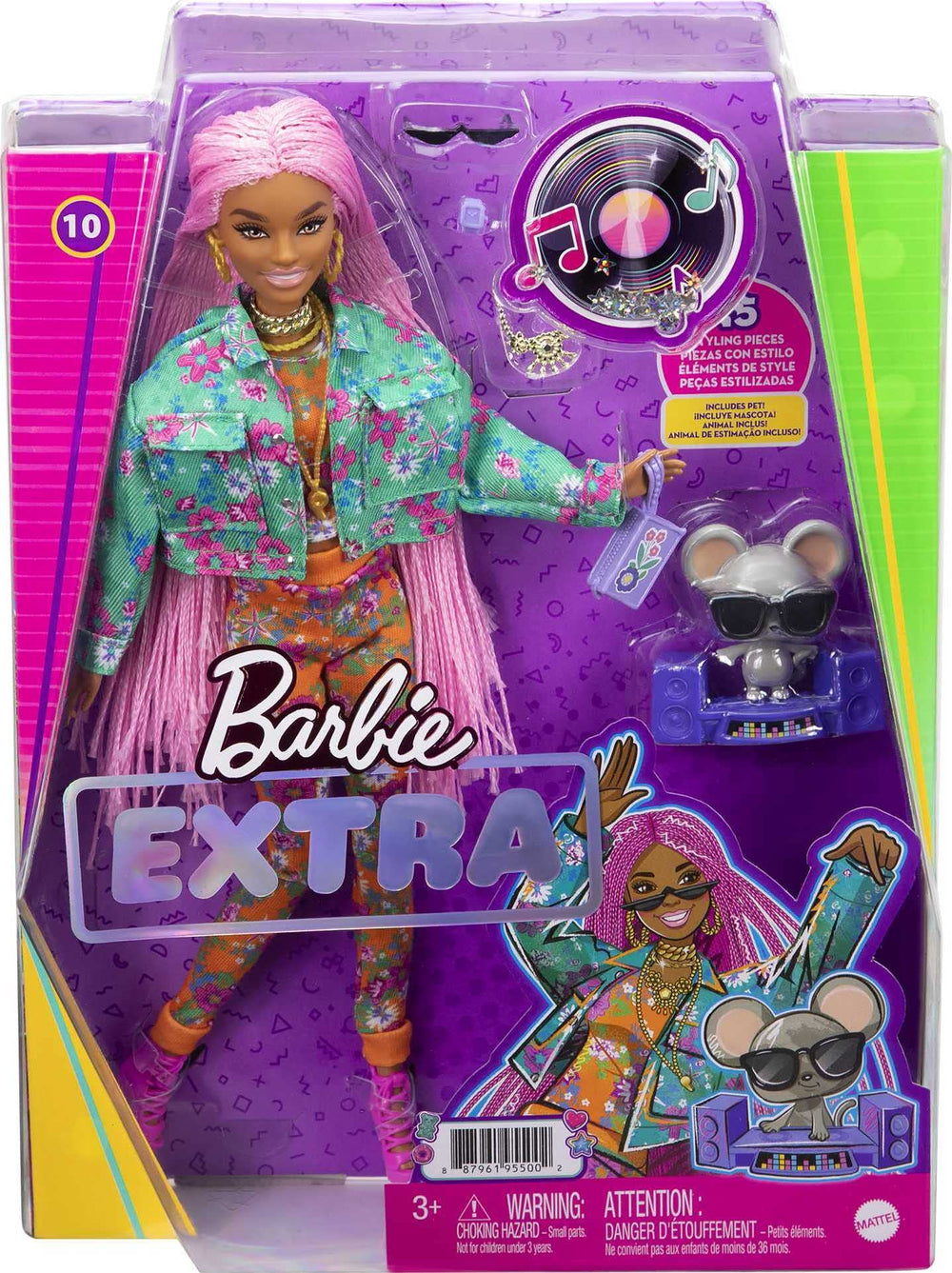 Barbie Extra DJ booth accessory enhances on-theme play scenarios.