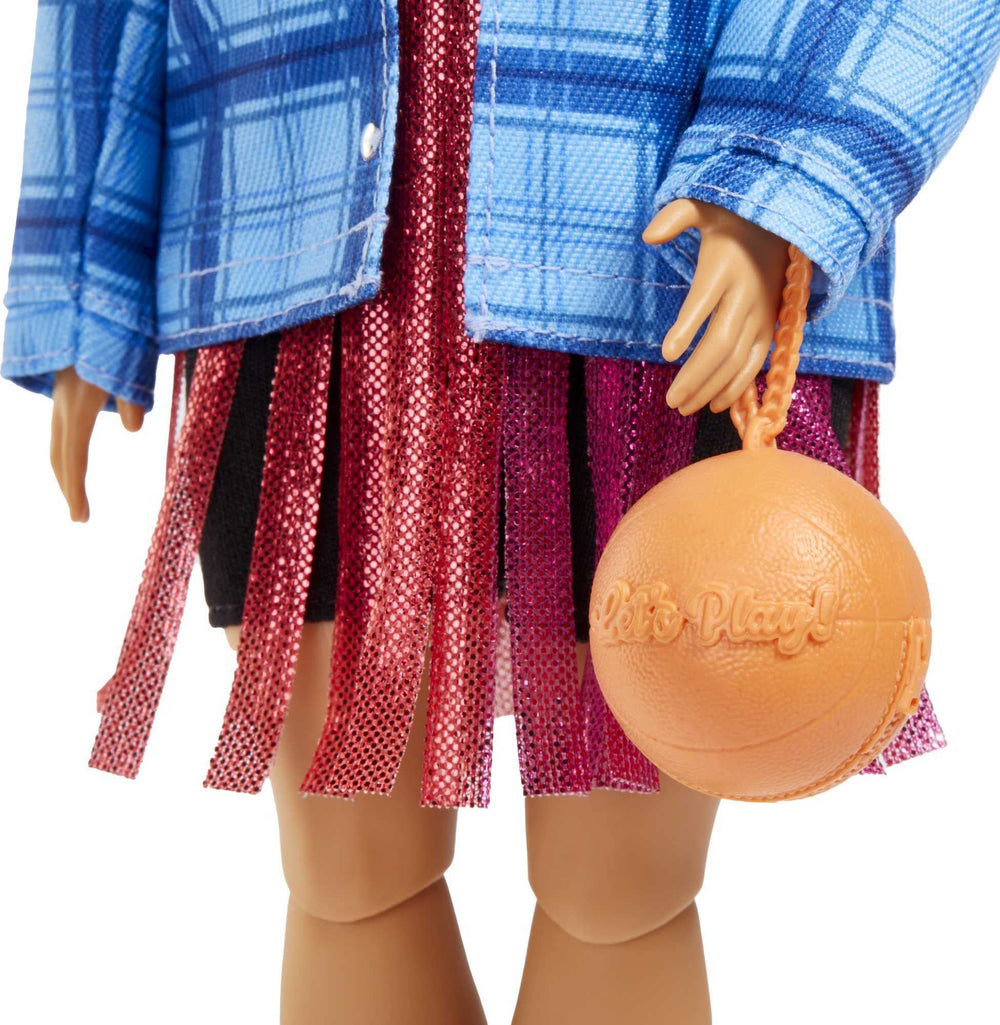 Barbie Extra doll accessories include a basketball-inspired handbag