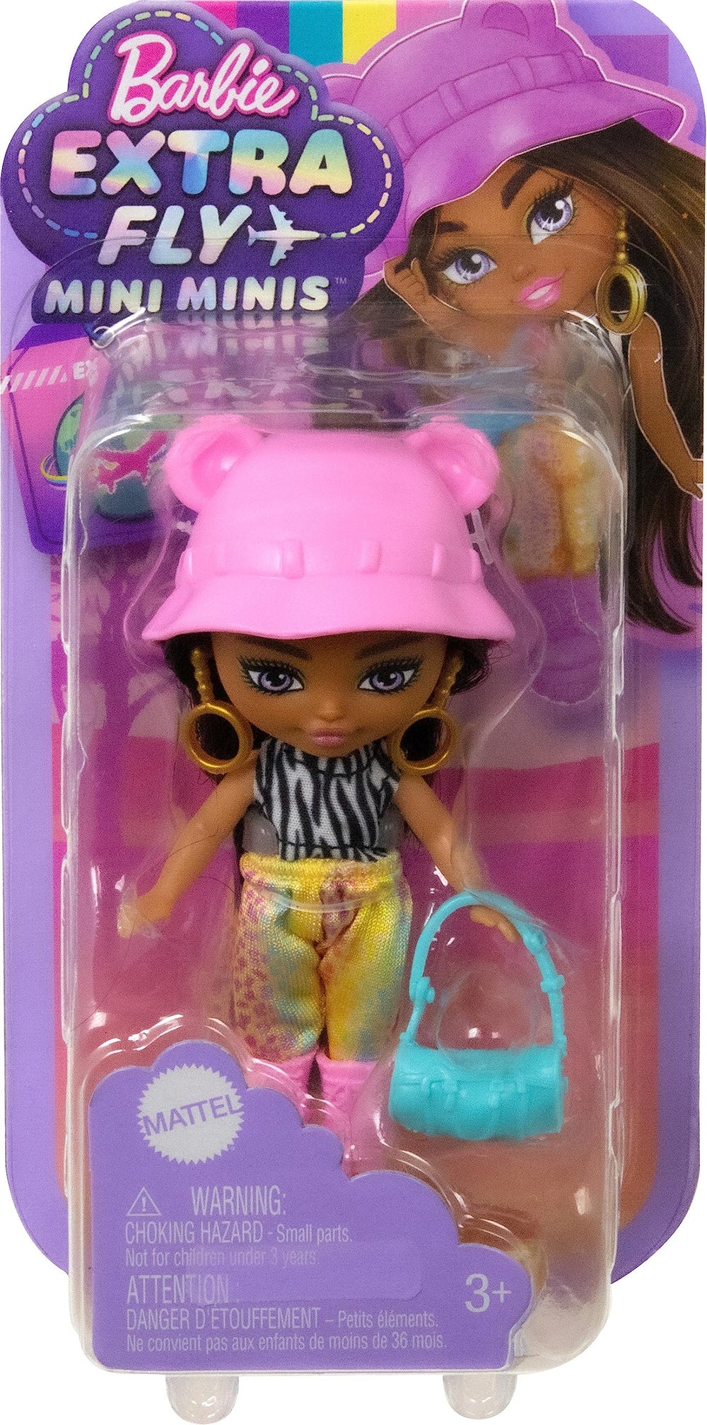 Barbie Extra Mini Minis pink boots for stylish on-the-go explorations.