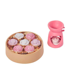 Barbie eye mask and rubber duck bath toys spark imaginative spa scenes.