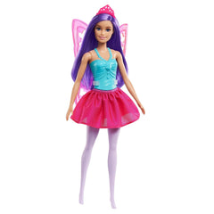 Barbie Fairy Ballerina Purple Hair doll for imaginative storytelling.
