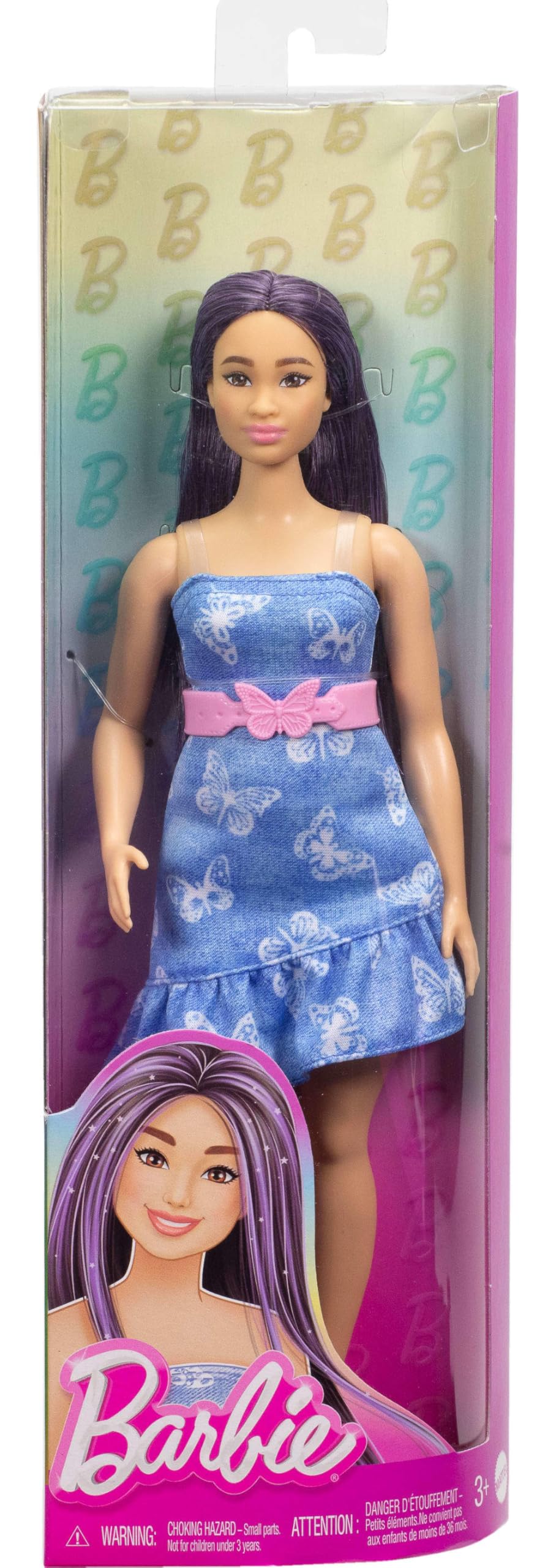Barbie Fashionistas diverse look encourages imaginative stories and role play.