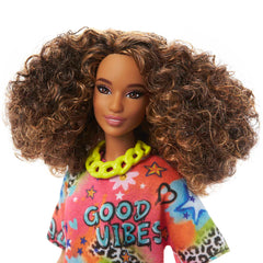 Barbie Fashionistas 201 neon necklace adds bright, on-trend accessorizing.