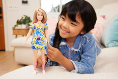 Barbie Fashionistas doll 208 with pink AFOs supports movable playtime adventures