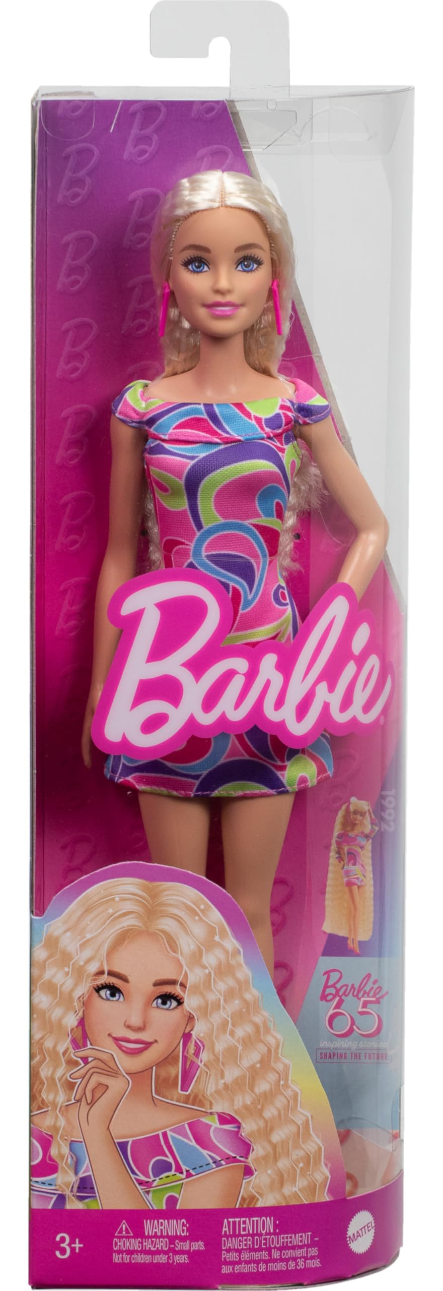 Barbie Fashionistas Doll #223 65th anniversary collectible for display and gifting.