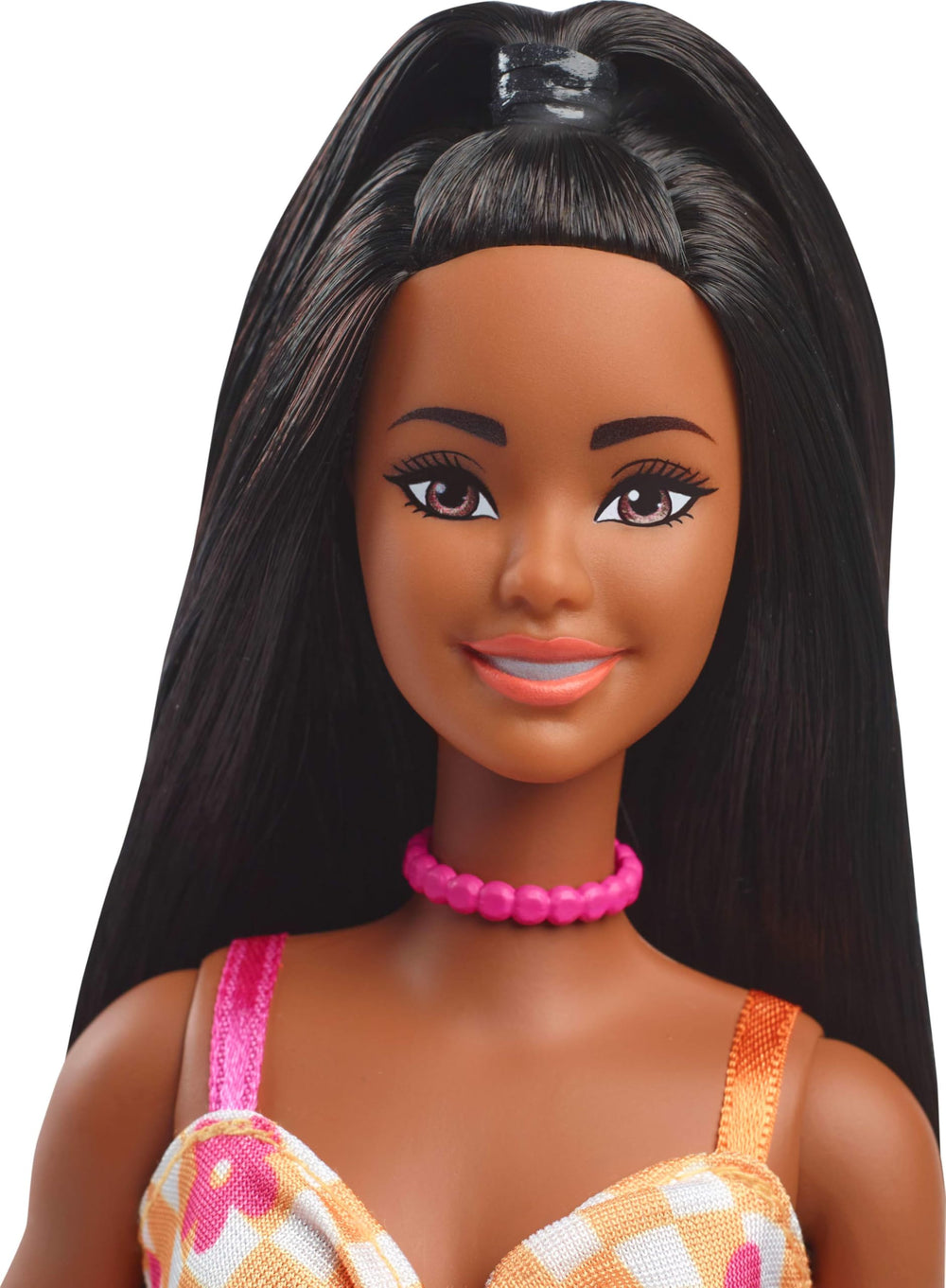 Barbie Fashionistas #233 orange platform sandals boost height for adventures