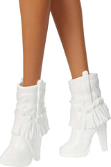 Barbie Fashionistas 239 with white boots ready for dance floor adventures.